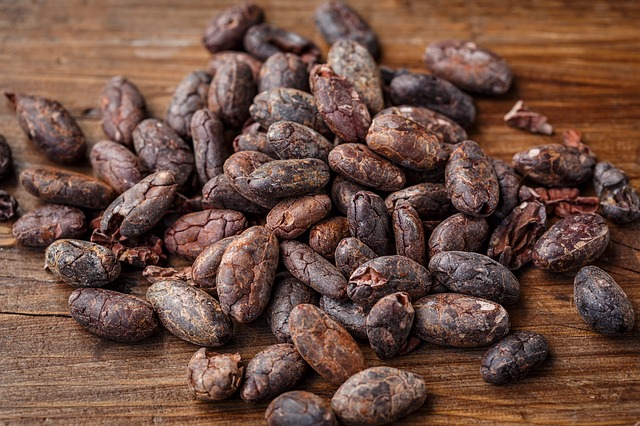 bowl of cocoa powder