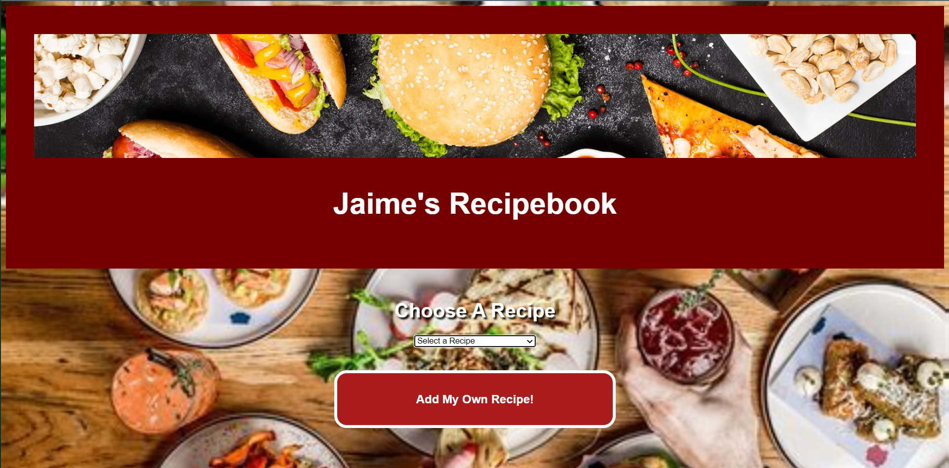 Jaime's Recipebook